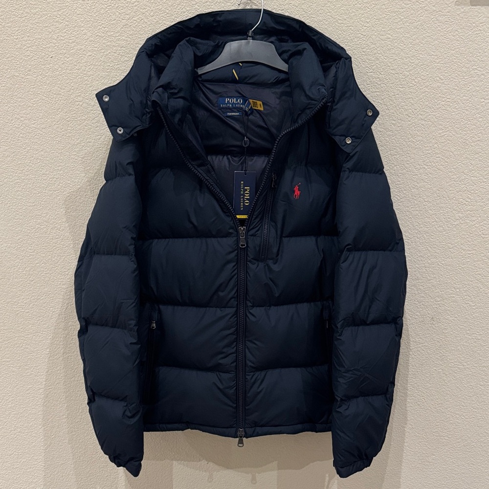 Polo by Ralph Lauren Men's Navy Blue Puffer Jacket